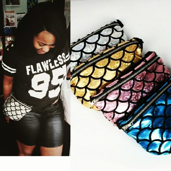 Handbags - Beautiful mermaid print fanny pack